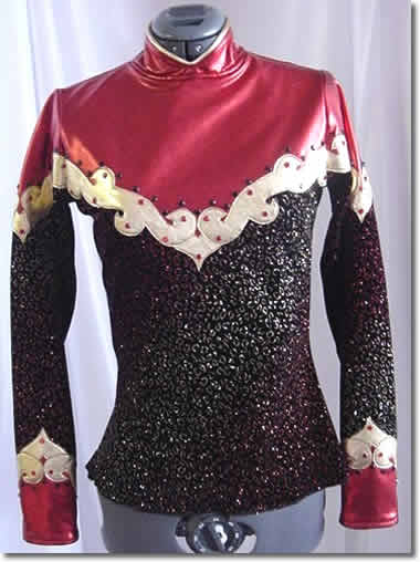 Glittered Pebbles in Red Front