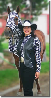 Zebra Horse Hood Image